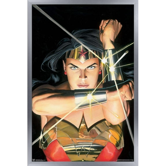DC Comics - Wonder Woman - Alex Ross Portrait Wall Poster, 14.725" x 22.375", Framed