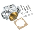 thumbnail image 1 of Unique Bargains 1 Set Universal 70mm/2.76' Silver Tone Aluminum Alloy Car Throttle Body Assembly, 1 of 8