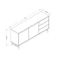 thumbnail image 2 of South Shore Arlo, Mid-century Glam Sideboard,  Black, 2 of 11