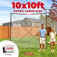 thumbnail image 4 of NET Playz Golf Practice Net Hitting Netting for Backyard Portable Driving Range Golf Cage Indoor Golf Net 10' X 10', 4 of 4