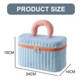 thumbnail image 2 of Bolsa de maquillaje, bolsa de cosméticos de viaje para mujeres y niñas, bolsa de aseo grande, bolsa de nailon de imitación de poliéster, 2 of 5
