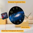 thumbnail image 3 of Reloj de pared VIKMARI negro de 30 cm, redondo, silencioso, con cristal antitictac, 3 of 8