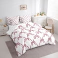 thumbnail image 3 of Feelyou Bow-tie Bedding Comforter Set 7pcs, Watecolor Butterfly Knot King Bedding Sets, 3 of 8