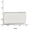 thumbnail image 2 of Primal Steel Rhodium-plated Kelly Waters Swiss Cut Edge Money Clip, 2 of 6