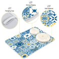thumbnail image 6 of Iauyy Dish Drying Mat for Kitchen Counter, Super Absorbent & Hanging 16x18 / 18x24 Inch (S/M) Spanish Tile Elements, 6 of 8