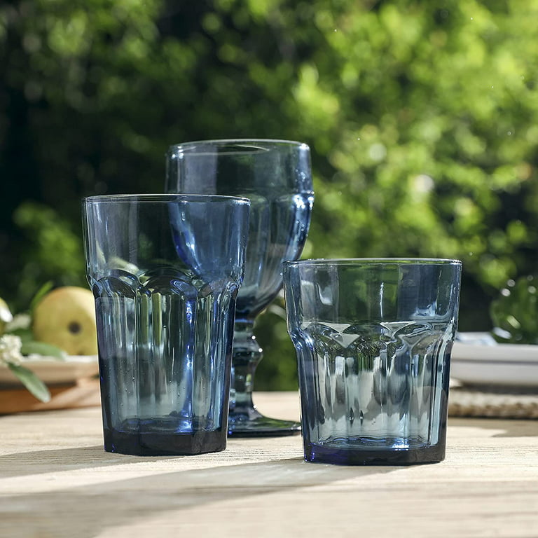 Double Old Fashioned Glasses Beverage Glass Cup,Colored Tumblers and Water  Glasses,Set