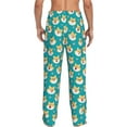 thumbnail image 3 of Easygdp Cute Shiba1 Men's Pajama Pant, Sleep Elastic Waistband Lounge Pants - Large, 3 of 9