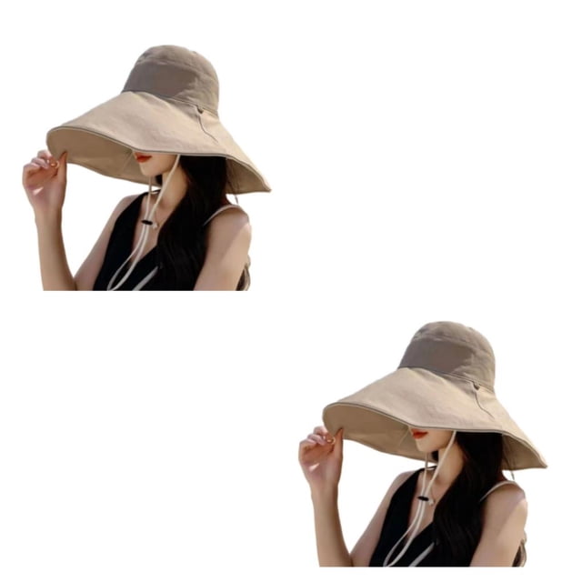 Sombrero de pescador Qarigey Caqui 2piezas con protección solar
