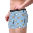 thumbnail image 2 of Sikiie Cute Cartoon Corgi Print Men's Boxer Briefs, Elastic Waistband Boxer Briefs Leggings-Medium, 2 of 5