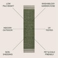 thumbnail image 3 of JONATHAN Y TUSCAN SUN 2 x 8 Runner Rug, Alda Minimalist Mingled - Green/Cream, TSN213D-28, 3 of 8