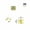 Small Golden 12x13mm, variant on 12Pcs Mini Small Heavy Duty Flat Jewelry Chest Gift Wooden Music Box Wine Case Dollhouse Cabinet Door Hinge with Screw