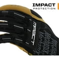 thumbnail image 3 of Material4x M-Pact Gloves - Abrasion-Resistant Gloves for Hand Safety - Machine Washable - Breathable - Secure - Tear-Resistant - Durable - Brown/Black - Small, 3 of 4
