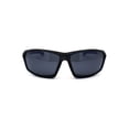 thumbnail image 2 of Xloop American Patriotic Print Warp Around Sport Sunglasses Black Blue Black, 2 of 4