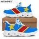 thumbnail image 1 of Zapatos casuales con diseño de la bandera de la República del Congo para hombre, zapatillas planas con cordones, resistentes al desgaste, tenis masculinos, 1 of 6