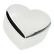 thumbnail image 5 of Caja de regalo con forma de corazón para amantes de los anillos, pendientes, collares y joyas. Plata, 5 of 9