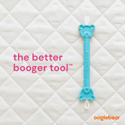 Oogiebear 2 Pack Booger and Ear Wax Picker with Case, Safe for Newborns, Orange/Blue