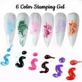 Nail Printing Glue Nail Plate Template Painting Transfer Color Printing