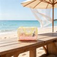 thumbnail image 6 of OCCOA PVC Floral Toiletry Bag for Women Large Capacity Waterproof Travel Makeup Bag with Handle Hanging Cosmetic Organizer for Vacation Business Trip Gym, Yellow, 6 of 6