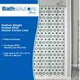 thumbnail image 2 of Kenney Medium Weight Decorative PEVA Shower Curtain Liner, 70" W x 72" H, Lots of Dots, 2 of 5