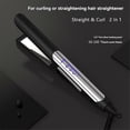 thumbnail image 5 of Hair Straightener & Curler 2-in-1 Professional Flat Iron Instant Heat Up Digital LED Display Adjust Temperature EU Plug, 5 of 5