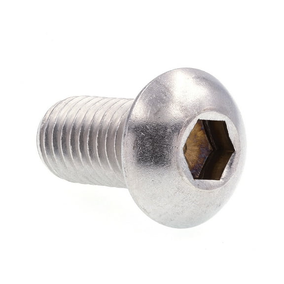 Prime-Line 9170332 Socket Cap Screws, Button Head, Hex (Allen) Drive, 1/2 in-13 X 1 in, Grade 18-8 Stainless Steel, 5-Pack