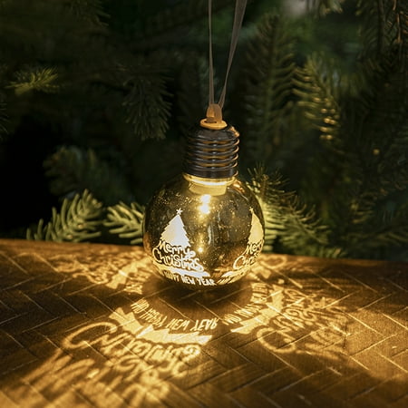

COFEST Christmas Decorations Create Christmas Tree Decoration Electroplating Ball Pendant Luminous Bulb Pendant Christmas Big Balls Multicolor C