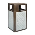 thumbnail image 2 of Flash Furniture Brooks Steel Indoor-Outdoor Trash Can with Locking Access Door 31.4 Gallon, 2 of 14