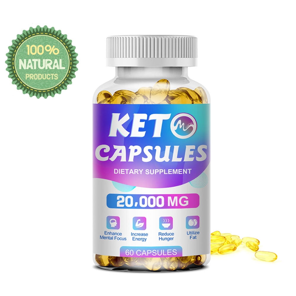Minch Keto Pills, Weight Loss Supplement, 100% Natural, 20,000 mg - 60 Capsules
