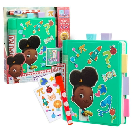 Ada Twist, Scientist Glow and Go Notebook, Lights Up and Plays the "The Why Song", Includes Experiment Card, Kids Toys for Ages 3 Up, Gifts and Presents