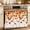 White, variant on Dog Claws Oven Skirt Curtain 30"Wx21.5"L,Waterproof Ruffled Stove Cover Skirt with 8 Ribbon Ties,Grey Vintage Cartoon Funny Animals Print Decorative Oven Door Curtains for Kitchen Dishwasher Cabinet