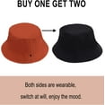thumbnail image 3 of Oversize XXL Bucket Hat, Extra Large Unisex Reversible Cotton Bucket Hats, Double Side Wear Fishing Hat Summer Sun Hat, 3 of 3