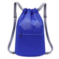 thumbnail image 1 of Bolsas De Deporte Bolsas deportivas con cordón Mochila cómoda para exteriores Ciclismo al aire libre (azul real) Ehuebsd Para Estrenar, 1 of 7