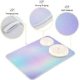 thumbnail image 4 of GZHJMY Iridescent Dish Drying Mat for Kitchen Counter,Super Quick Absorbent Composite Sponge Dish Drying Pad,Heat Resistant Non-Slip Rack Tableware Mat (18x24Inch)for Dishes Coffee Machine Dish Rack, 4 of 7