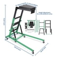 thumbnail image 4 of EDTara Heavy Duty Topside Creeper, Collapsible 400 Lbs Engine Creeper With 6 Swivel Casters, Adjustable Height and Tool Storage, 4 of 6