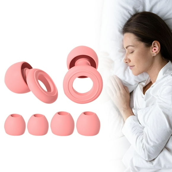 2 Ear Plugs - Ultra-Comfy Reusable Noise-Reducing Earplugs for Sleep, Deep Focus, Travel, Sensitivity | Flexible Hearing Protection | Customizable Fit | Noise Reduction