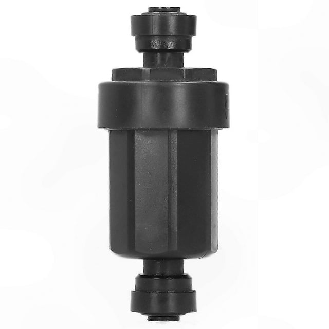 1/4 Inch Irrigation Filter with Stainless Steel Mesh, Quick Connect System, Black