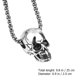 thumbnail image 4 of Collar de calavera creativo de 2 uds, cadena de collar de acero de titanio a la moda para hombre, 4 of 6