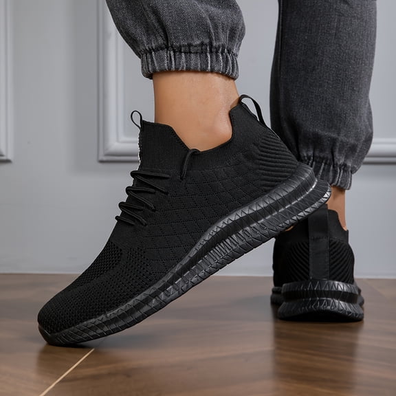 Men's Fly-Woven , Outdoor, and Vacation Casual Sneakers for Sports