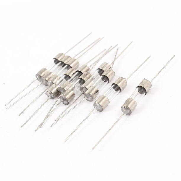 10Pcs 5mm x 20mm Tubos de Fusibles de Vidrio de Acción Rápida 10Amp 250V
