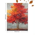 thumbnail image 3 of Qisvanset Autumn Tree Red Foliage Canvas Wall Art 15.75x11.81 Inches, 3 of 8