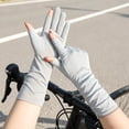 thumbnail image 2 of Ticikt Women MidâLength Sun Protection Gloves, Breathable Thin Nonâ Gloves for Driving Cycling,Grey, 2 of 4
