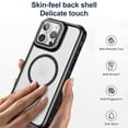 thumbnail image 2 of Allytechgroup Magnetic Clear Phone Case for Apple iPhone 13 Pro Max, Shockproof Anti-Yellow Camera Lens Kickstand Compatible with MagSafe and Car Mount Anti-Scratch Magnetic Case for Women Men, Blue, 2 of 7