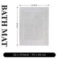 thumbnail image 5 of Superior Leo Cotton Geometric Border Bath Mat, 22" x 35", Set of 2, Silver, 5 of 10