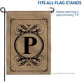 thumbnail image 3 of ANLEY 12.5 in x 18 in Classic Monogram Letter P Garden Flag, Family Last Name Initial Yard Flags, 3 of 6