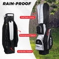 thumbnail image 6 of TIVOR Golf Cart Bag with 15-Way Full-Length Dividers, 12 Pockets, Premium Quiet Design, Insulated Cooler Pocket, Rain Cover Included, Fits Jumbo Grips, 6 of 7