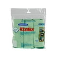 thumbnail image 2 of WypAll Microfiber Cloths (83630), Reusable, 15.75" x 15.75", Green for Glass and Mirrors, 4 Packs / Case, 6 Wipes / Container, 24 Wipes / Case, 2 of 3
