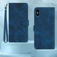 thumbnail image 6 of for iPhone X Case Wallet/iPhone Xs Case,Phone Case for iPhone 10,Card Holder Leather Stand Flip Cases,Wrist Strap, Closure,Shockproof Protective Cover for iPhone 10 X/XS (Blue), 6 of 7