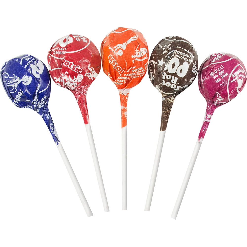 Tootsie Pops, Assorted Flavored Lollipops, 43.2 oz. Peanut Free, Gluten Free. Contains Milk and Soy.