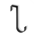 thumbnail image 1 of Wosthever Puerta Gancho trasero Armario Acero inoxidable Sala de estar Colgando Llaves Ropa Bolso Percha Toallas Organizador Estante Accesorios Negro Almacenamiento y organización del hogar Negro Wosthever HA059673-01, 1 of 6
