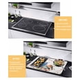 thumbnail image 2 of Large Induction Cooktop Protector Mat Birds Floral Stove Top Covers for Electric Stove, Farmhouse Country Pink Flower Leaf Wood Grain Decorative Stove Burner Cover Mats, Glass Top Stove Cover, 2 of 7